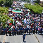 Indígenas colombianos participan en una protesta para pedir al gobierno colombiano seguridad en sus territorios, fin de masacres y asesinatos de líderes sociales, durante un encuentro indígena denominado "Minga" en Cali, REUTERS/Lina Gasca