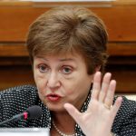 La directora gerente del FMI, Kristalina Georgieva, en una rueda de prensa REUTERS/Remo Casilli