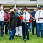 Alcaldesa de Bogotá, Claudia López recibe a la MINGA