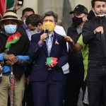 Recibimos la movilización pacífica de la Minga Claudia López