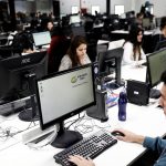 Empleados trabajan en las oficinas de Mercado Libre en Sao Paulo, Brasil. REUTERS/Nacho Doce