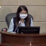 La Segunda Vicepresidenta del Senado de la República, Sandra Ramírez