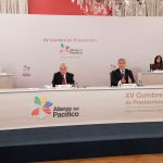 Los mandatarios de Colombia y Chile, Iván Duque y Sebastián Piñera, durante la apertura de la XV Cumbre de Presidentes de la Alianza del Pacífico, evento durante el cual nuestro país asumirá la presidencia pro tempore de este grupo de naciones.

 

Fotografía: César Carrión – PRESIDENCIA