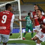 : Independiente Santa Fe y La Equidad, en partido de las Semifinales Vuelta por la Liga BetPlay DIMAYOR 2020 en el estadio Nemesio Camacho El Campin de la ciudad de Bogota. Foto VizzorImage / Luis Ramirez / Staff.