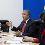 Ante la OCDE el Presidente Duque ratificó metas de reducción del 51 por ciento de las emisiones de gases de efecto invernadero y fortalecimiento del programa 'Agricultura por Contrato'. Fotografía: Efraín Herrera – PRESIDENCIA