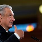 Presidente de México, Andrés Manuel López Obrador, durante una conferencia de prensa en Palacio Nacional en Ciudad de México Foto  Presidencia de México, vía REUTERS