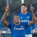 Doble asistencia de James y gol de Mina para la clasificación de Everton a octavos de la FA Cup