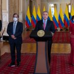 El Presidente Iván Duque anunció la designación de Mauricio Villamizar y Bibiana Taboada como nuevos codirectores del Banco de la República. Foto: David Romo- PRESIDENCIA