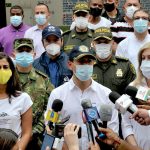Ministro del Interior, Daniel Palacios,gobernadora del Valle y alcalde de Buenaventura