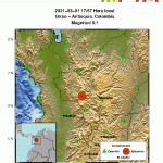 Temblor de magnitud 5.0 sacudió Antioquia