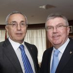 Alejandro Blanco presidente del Comité Olímpico Español (COE), y Thomas Bach presidente del COI Foto: Carmen Juncal/COE / Europa Press