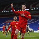 Kieffer Moore celebra tras anotar el gol con el que la selección de Gales venció a  la de México en partido amistoso. Estadio de la Ciudad de Cardiff. Gales. 27 de marzo de 2021.
Action Images via Reuters/Matthew Childs