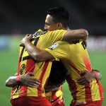 Alejandro Piedrahita del Deportivo Pereira celebra después de anotar el gol de su equipo durante partido por la fecha 17 entre Deportivo Pereira y Deportivo Independiente Medellín  como parte de la Liga BetPlay DIMAYOR 2021 jugado en el estadio Hernán Ramírez Villegas de Pereira.Foto: VizzorImage / Ricardo Vejarano / Contribuidor