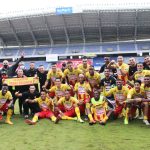 Jugadores del Pereira celebran después partido por la fecha 19 de la Liga BetPlay DIMAYOR I 2021 entre Deportivo Pereira y Deportivo Pasto jugado en el estadio Hernán Ramírez Villegas de Pereira. Foto VizzorImage / Pablo Bohorquez / Cont