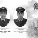 Patrulleros Ana Beatriz López y Juan David Vela González