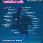 Reporte de contagios y muertes el 26 de Abril