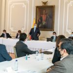 Este lunes, el presidente Iván Duque Márquez se reunió en la Casa de Nariño con los integrantes del Comité de Paro, para escuchar los puntos de vista de los dirigentes sindicales, dentro del dialogo nacional iniciado la semana pasada. Foto: César Carrión – PRESIDENCIA