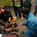Atención al periodista agredido en Medellín. Cortesía: Personería de Medellín.
