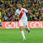 Paolo Guerrero celebrando tras marcar de penal ante Brasil en la final de la Copa América en 2019 Jul 7, 2019 REUTERS/Henry Romero