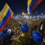 Manifestación durante el paro nacional indefinido contra el Gobierno en Colombia Foto: VIZZOR IMAGE / Europa Press