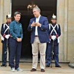 Presidente Iván Duque y la Alcaldesa de Bogotá Claudia López