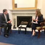 La Vicepresidente-Canciller se reunió, este jueves, con altos funcionarios del Departamento de Salud y Servicios Humanos de Estados Unidos y afianzó la solicitud de Colombia de acceder a vacunas excedentes. Foto Vicepresidencia