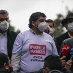 Nelson Alarcón, vocero de Fecode e integrante del Comité Nacional del Paro,