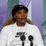 Serena Williams en una rueda de prensa en Wimbledon. Pool vía REUTERS/Florian Eisele