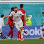 Jugadores de la selección de España celebran el paso a la Semifinal de la Eurocopa 2020