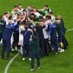 La selección de Italia celebrando el pase a las semifinales de la Eurocopa. 
Pool via REUTERS/Stuart Franklin