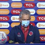 El director técnico de Colombia, Reinaldo Rueda habla con la Prensa Previo al Partido con Argentina por semifinales de La Copa américa 2021