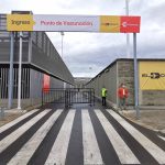 Punto de vacunación en el aeropuerto el Dorado