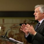 Juan Antonio Samaranch Jr, vicepresidente del Comité Olímpico Internacional (COI), tiene claro que los Juegos Olímpicos de Tokio están "lanzados" y se celebrarán "sí o sí" pese a los positivos por coronavirus. Foto: MARTA JARA / Europa Press