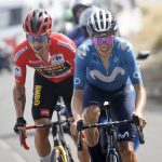 Miguel Ángel 'Supermán' López fue el mejor colombiano en la etapa 9 La Vuelta a España, luego de controlar los ataques finales de Adam Yates y sin responder a la salida de Roglic y su compañero de equipo Enric Mas.