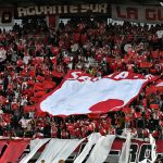 Hinchas de Santa Fe en el Campín