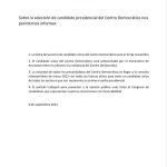 Centro Democrático informa cómo seleccionará su candidato único para la presidencia de la República 2022-2026