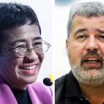 Periodistas María Ressa y Dmitry Muratov