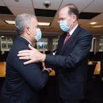 El presidente Iván Duque, se reunió con el presidente del Banco Mundial, David Malpass. Foto Presidencia de La república