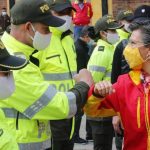 La Alcaldesa de Bogotá, Claudia López en el lanzamiento del plan de Seguridad ciudadana en Bogotá