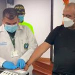 El capturado alias 'Otoniel' fue traido a Bogotá donde fue reseñado en las instalaciones de la DIJIN. Foto Cortesía