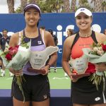 La estadounidense   Ann Li campeona y Camila Osorio, subcampeona del Tenerife Ladies Open. Cortesía: Marta Magni Images / MEF Tennis Events.