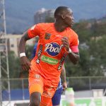 Jhon Jader Duran del Envigado celebra después de anotar el gol de su equipo durante partido por la fecha 16 entre Envigado y Millonarios como parte de la Liga BetPlay DIMAYOR II 2021 jugado en el estadio  Polideportivo Sur de Envigado. Foto: VizzorImage / Andrés Álvarez/ Contribuidor
