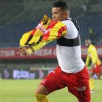 Rafael Navarro del Pereira celebra después de anotar el primer gol de su equipo partido entre Deportivo Pereira y Atlético Bucaramanga por la fecha 16 de la Liga BetPlay DIMAYOR II 2021 jugado en el estadio Hernán Ramírez Villegas en Pereira. Foto: VizzorImage / Pablo Bohorquez / Cont