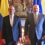 Defensor del Pueblo, Carlos Camargo, reunido con el Fiscal de la Corte Penal Internacional, Karim Khan.