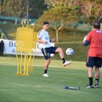 James Rodríguez entrenando con la Selección Colombia