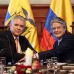 El presidente Iván Duque y su homólogo de Ecuador, Guillermo Lasso .Foto Presidencia de Colombia