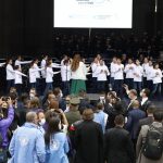 El Coro Hijos de la Paz acompañó el V Aniversario del Acuerdo de Paz