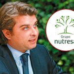 Gabriel Gilinski y logo del Grupo Nutresa Foto: suministrada