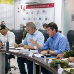 Presidente Iván Duque y el ministro de Defensa, Diego Molano, sobre el Consejo de Seguridad realizado hoy en Arauca. Foto Presidencia