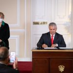 Presidente Iván Duque durante la sanción de la Ley de Transparencia, Prevención y Lucha contra la Corrupción